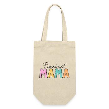 Feminist Mama - Gift Bag for Bottles - nature - Front