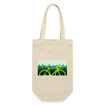 Bicycle Forest Nature Tree - Gift Bag for Bottles - nature - Front
