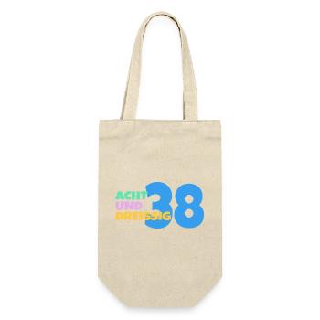 38. Geburtstag Geschenk - Geschenkbeutel für Flaschen - Natur - Vorne