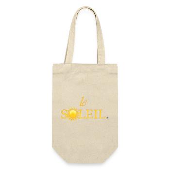 Illustration du soleil doré intégrée dans un mot - Sac à bouteille - nature - Devant