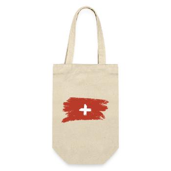 Switzerland Flag Travel Hiking - Gift Bag for Bottles - nature - Front