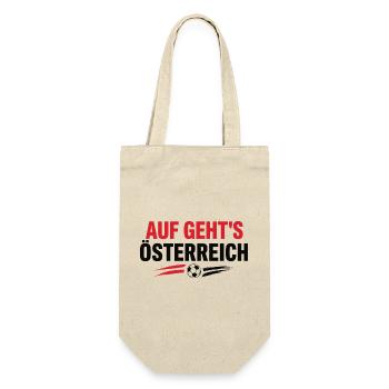 Auf Geht's Österreich Foot Autriche | Supporter - Sac à bouteille - nature - Devant