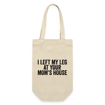 I left my leg with your mother (Lus - Gift Bag for Bottles - nature - Front