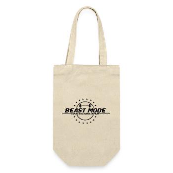 Beats Mode - Gym Motivation - Geschenkbeutel für Flaschen - Natur - Vorne