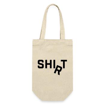 Le Chemise R s’inscrit autour du motif du slogan - Sac à bouteille - nature - Devant