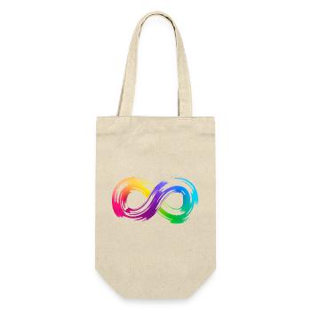 Coup de pinceau Rainbow Infinity - Sac à bouteille - nature - Devant