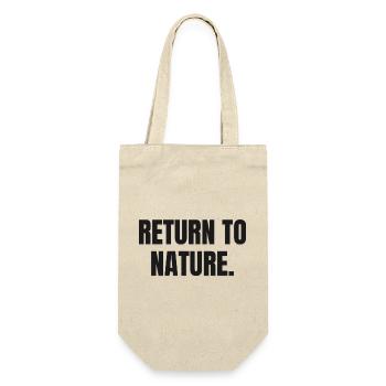RETOUR À LA NATURE | Mode de vie ancestral carnivore - Sac à bouteille - nature - Devant