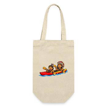 Indians paddling - Gift Bag for Bottles - nature - Front