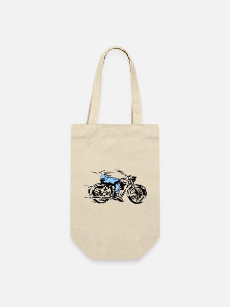 biker - Gift Bag for Bottles - nature