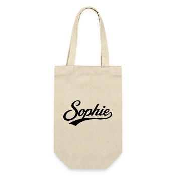 Sophie Nom Cadeau Avant-Dernier Famille - Sac à bouteille - nature - Devant