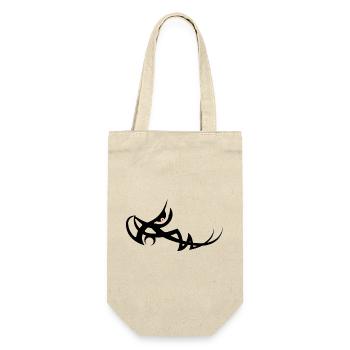 AEOM_-_black - Gift Bag for Bottles - nature - Front
