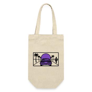 Night Driving Highway Graphic - Gift Bag for Bottles - nature - Front