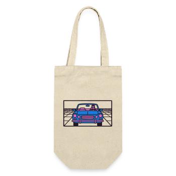 Retro Car Miami Logo - Gift Bag for Bottles - nature - Front