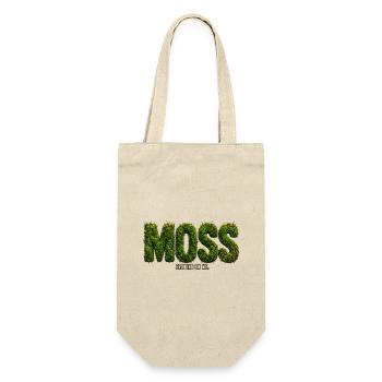 MOSS – Growing Inside Me | Botanical pun - Gift Bag for Bottles - nature - Front