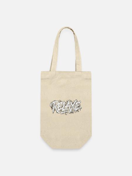 Relaxe Graffiti - Geschenkbeutel für Flaschen - Natur
