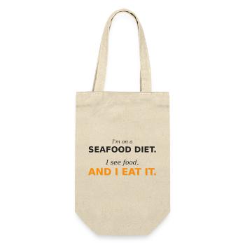 Alimentation diététique de fruits de mer - Sac à bouteille - nature - Devant