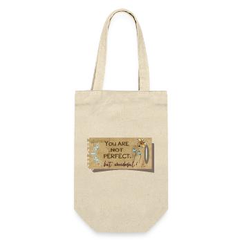 Not perfect, but wonderful - Gift Bag for Bottles - nature - Front