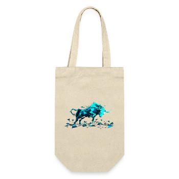 Bull Mint - Geschenkbeutel für Flaschen - Natur - Vorne