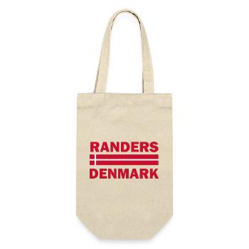 Randers-Dänemark-Flaggenemblem - Geschenkbeutel für Flaschen - Natur - Vorne