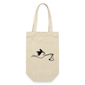 Cigogne avec bébé - Sac à bouteille - nature - Devant