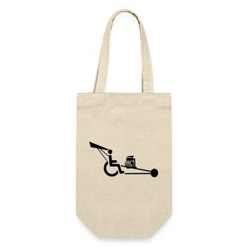 Image d’un fauteuil roulant avec moteur V8 # - Sac à bouteille - nature - Devant