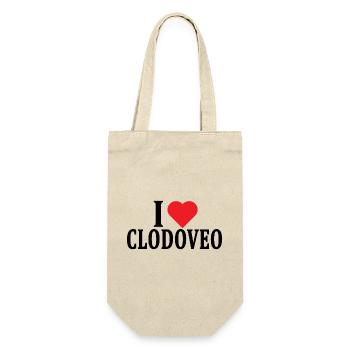 T-shirt J’adore Clodoveo t-shirt idée cadeau - Sac à bouteille - nature - Devant