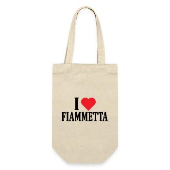t-shirt I love Fiammetta t-shirt gift idea - Gift Bag for Bottles - nature - Front