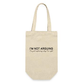 I'm not arguing - Gift Bag for Bottles - nature - Front