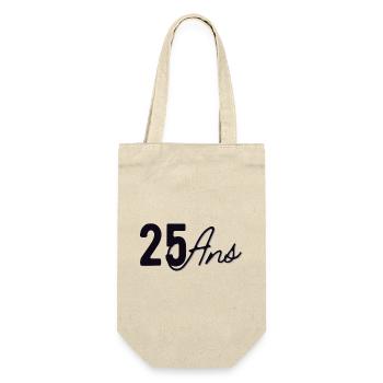 25 Ans - Sac à bouteille - nature - Devant