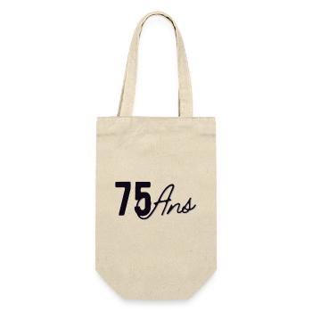 75 Ans - Sac à bouteille - nature - Devant