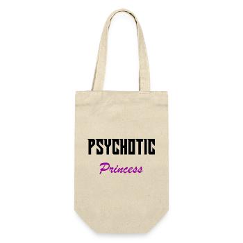Psychotische Prinzessin - Geschenkbeutel für Flaschen - Natur - Vorne