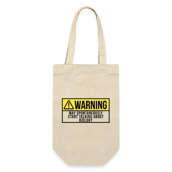 May Spontaneously Start Talking About Biology - Gift Bag for Bottles - nature - Front