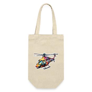 Helicopter / Helicopter / Flying / Aviation - Gift Bag for Bottles - nature - Front