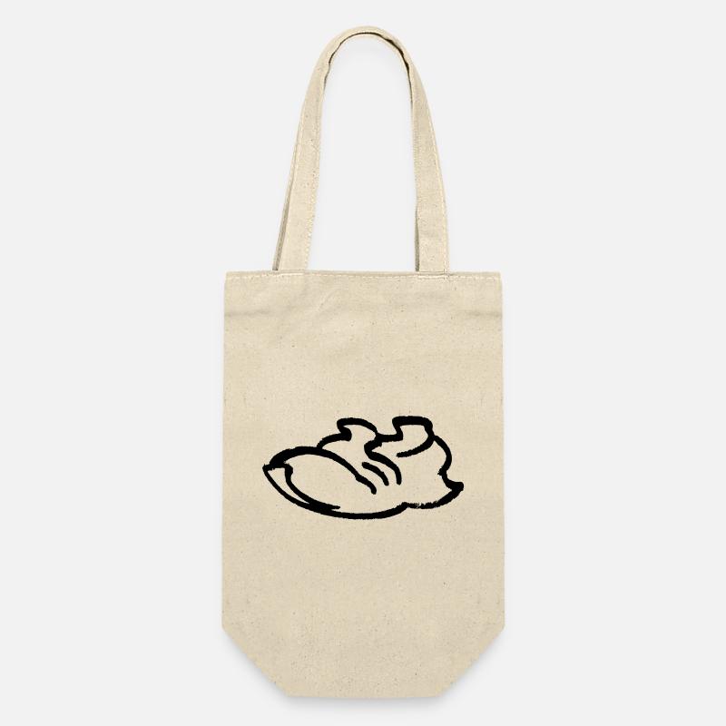 Running Shoe Contour - Gift Bag for Bottles - nature