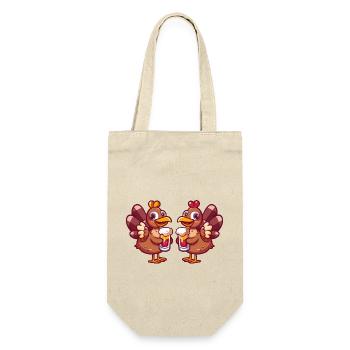 Trüban Comic Beer Funny Booze - Gift Bag for Bottles - nature - Front