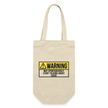 Sushi - Gift Bag for Bottles - nature - Front