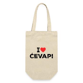 I Love Cevapi - I Heart Cevapi - Balkan Food - Sac à bouteille - nature - Devant