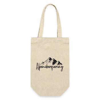 Alpenüberquerung - Geschenkbeutel für Flaschen - Natur - Vorne
