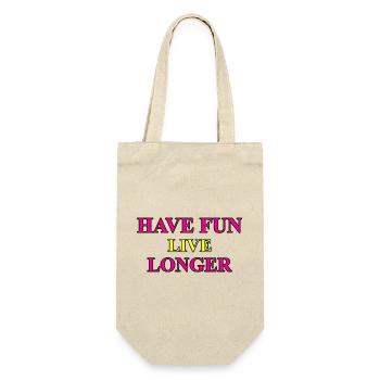Have Fun - Inspiring lifestyle print design - Gift Bag for Bottles - nature - Front