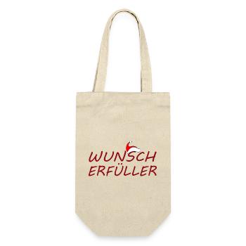 WUNSCHERFÜLLER - Geschenkbeutel für Flaschen - Natur - Vorne