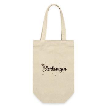 Bierkönigin (einseitig) - Geschenkbeutel für Flaschen - Natur - Vorne
