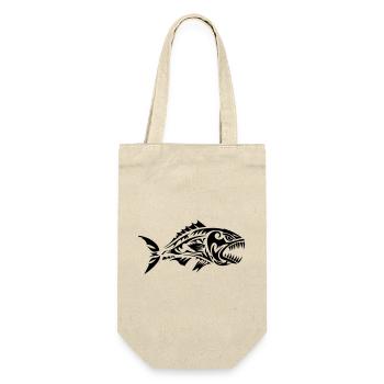 Fish Tribal Piranha - Gift Bag for Bottles - nature - Front