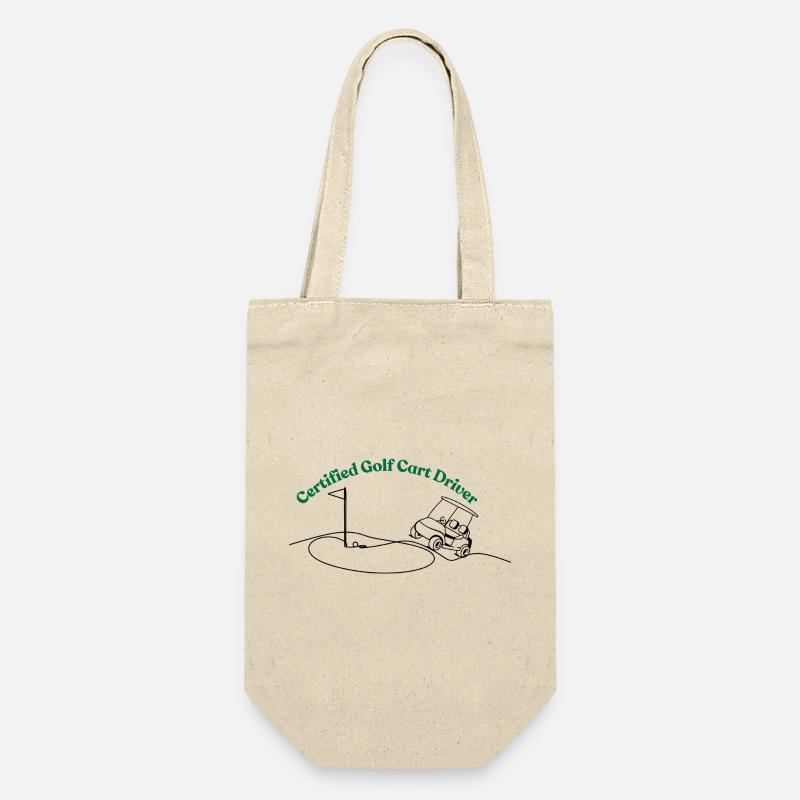 Certified Golfcart driver - Geschenkbeutel für Flaschen - Natur