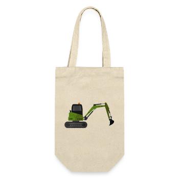Bagger - Geschenkbeutel für Flaschen - Natur - Vorne