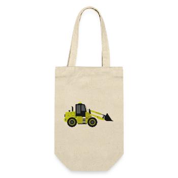 Bagger - Geschenkbeutel für Flaschen - Natur - Vorne