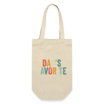 Favorite Kid Funny Dad's Favorite - Gift Bag for Bottles - nature - Front