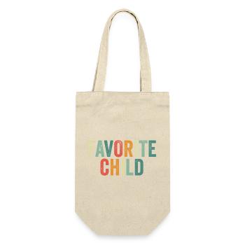 Favorite Kid Funny I'm the Favorite Kid - Gift Bag for Bottles - nature - Front