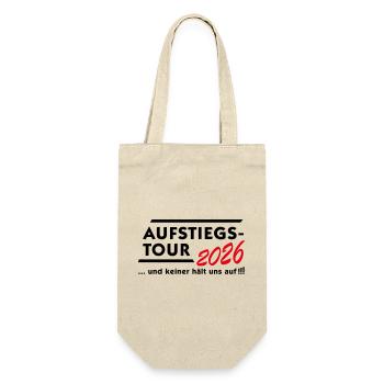 Aufstiegstour 2026 - Geschenkbeutel für Flaschen - Natur - Vorne