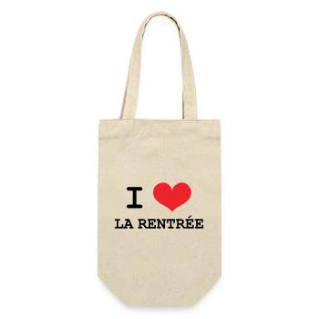 J'aime la Rentrée : Motif Scolaire Sortie de Class - Sac à bouteille - nature - Devant