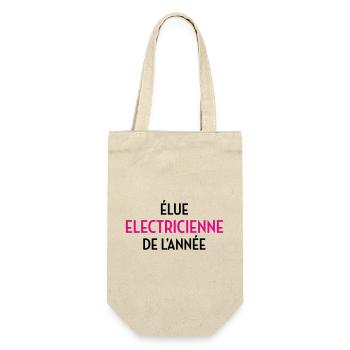 Élue Électricienne de l'Année : La Reine des Watts - Sac à bouteille - nature - Devant
